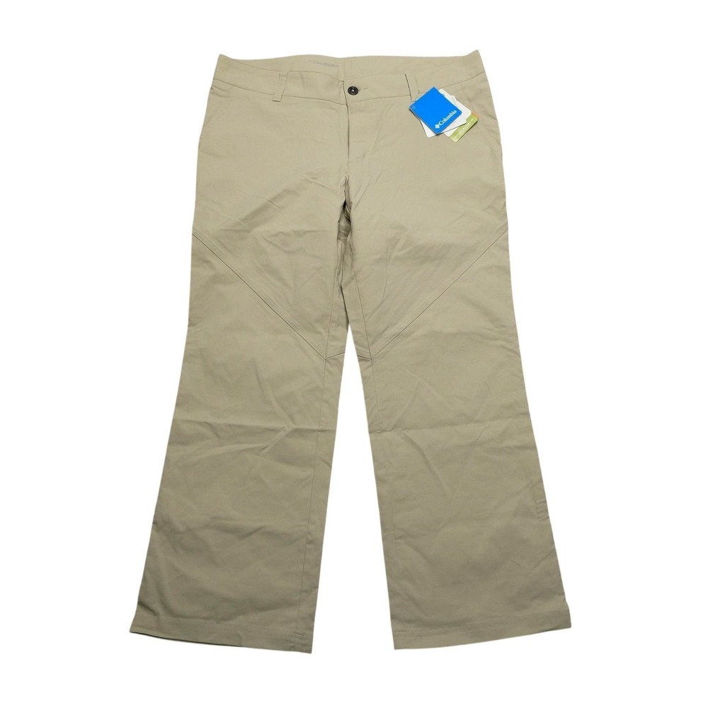 Columbia Pants Womens 16 Short Beige Mumbai Mover III Omni-Shield Stretch Hiking